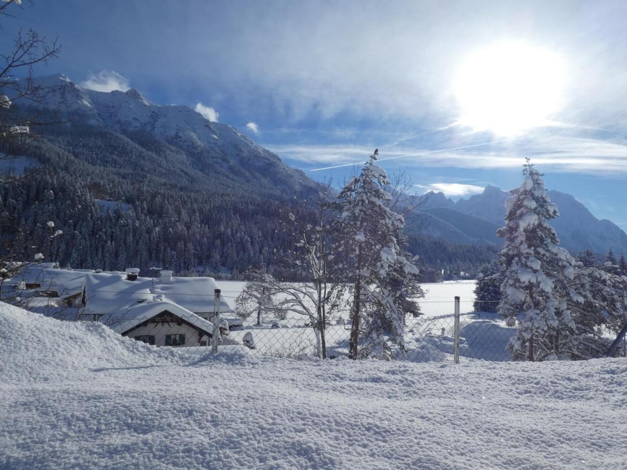 Haus Abendsonne Familie Druxes Lägenhet Krün Exteriör bild